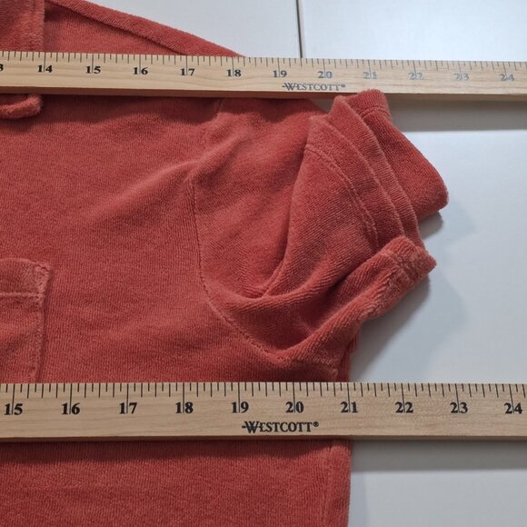 Hiroshi Kato Terry Cloth The Polo Shirt Mens M Burnt Orange SS USA Sophisticated - Picture 6 of 14